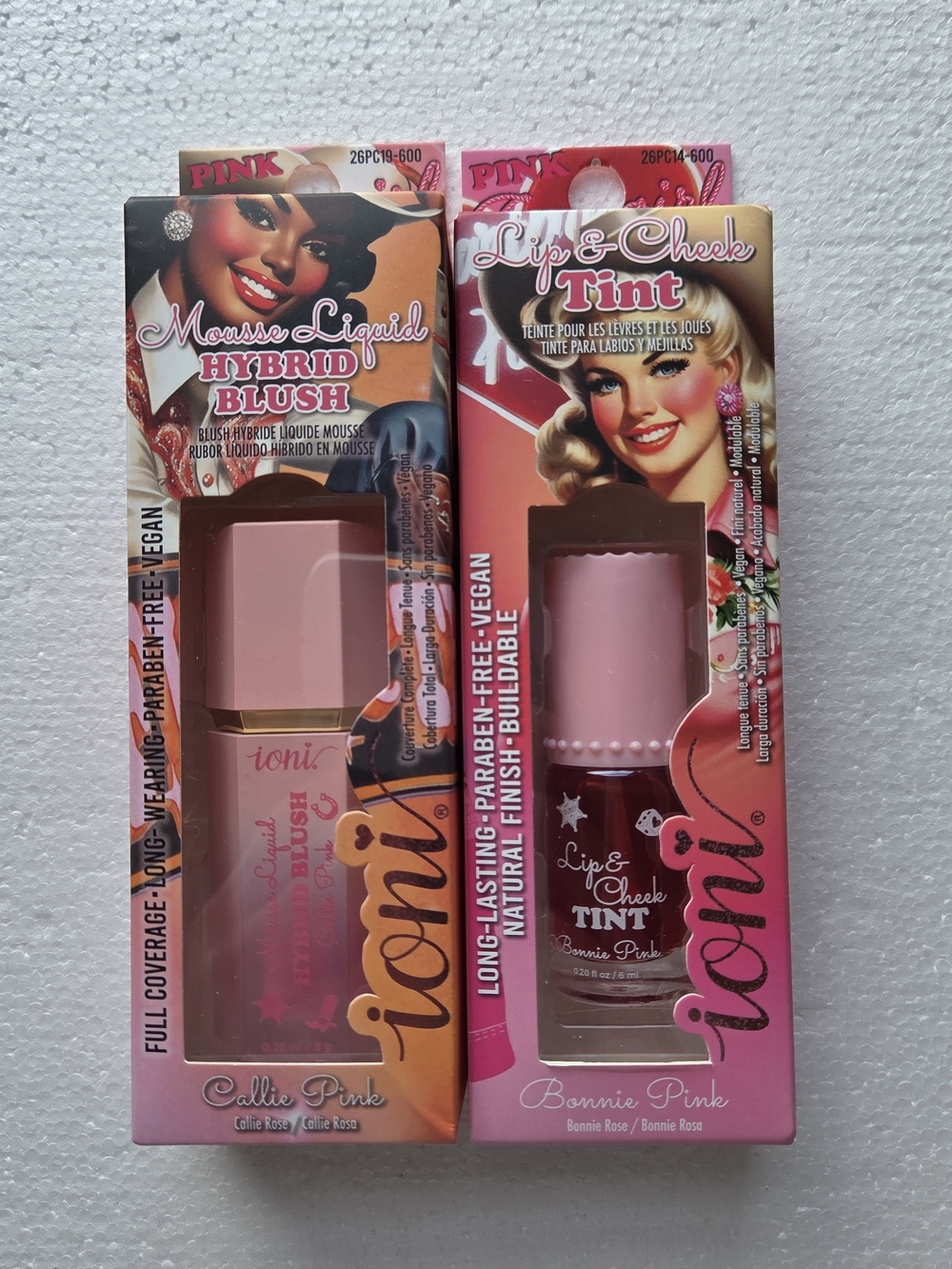 Ioni Pink Cowgirl Makeup Set Mousse Hybrid Blush & Lip & Cheek Tint